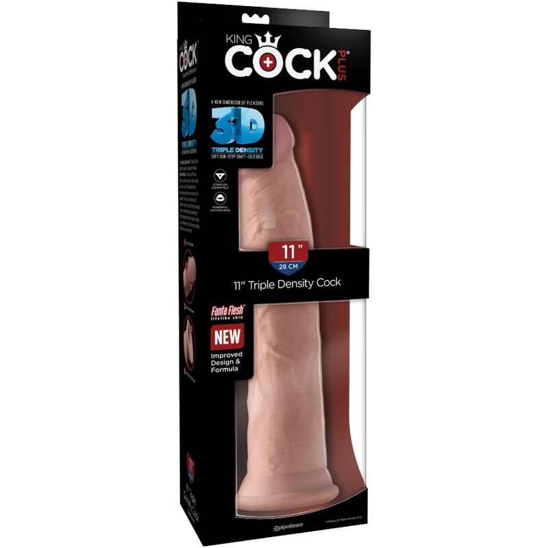 KING COCK - PENE REALISTICO 3D 26 CM LEGGERO