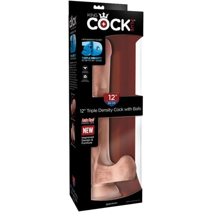 KING COCK - PENE REALISTICO CON SFERE 3D 24.8 CM LUCE