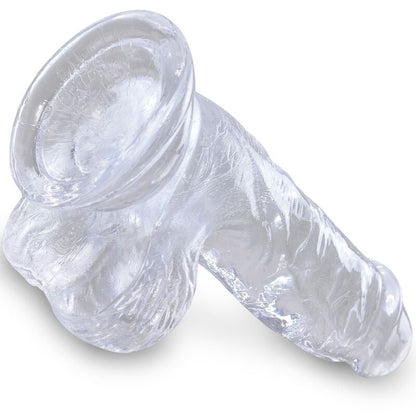 KING COCK - CLEAR PENE REALISTICO CON SFERE 10.1 CM TRASPARENTE