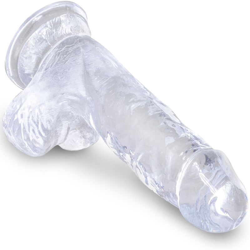 KING COCK - CLEAR PENE REALISTICO CON SFERE 10.1 CM TRASPARENTE