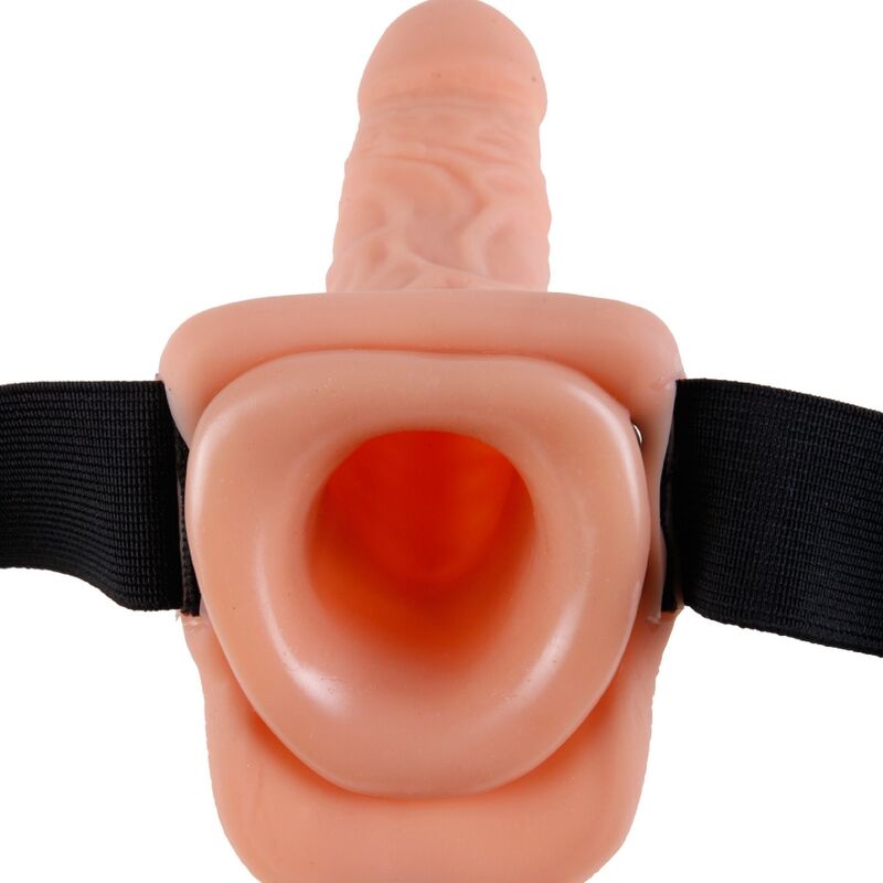 FETISH FANTASY SERIES - IMBRAGATURA REGOLABILE TELECOMANDO PENE REALISTICO CON TESTICOLI 17,8 CM