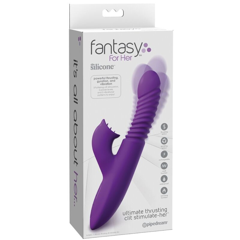 FANTASY FOR HER - STIMOLATORE DEL CLITORIDE CON OSCILLAZIONE DEL CALORE E FUNZIONE VIBRAZIONE VIOLA