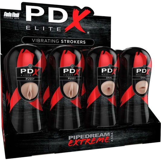 PDX ELITE - SET STROKER 12 UNIT: 6X VAGINA, 3X ANO, 3X BOCCA