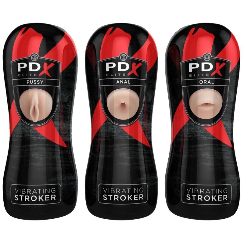 PDX ELITE - SET STROKER 12 UNIT: 6X VAGINA, 3X ANO, 3X BOCCA