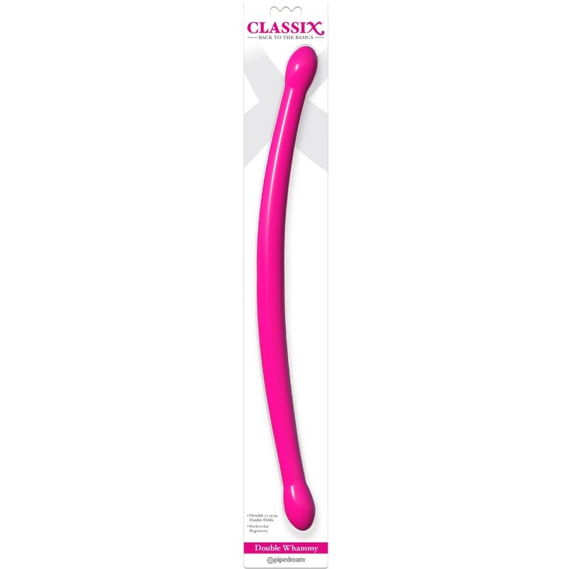 CLASSIX - DOPPIO DILDO FLESSIBILE 43,7 CM ROSA