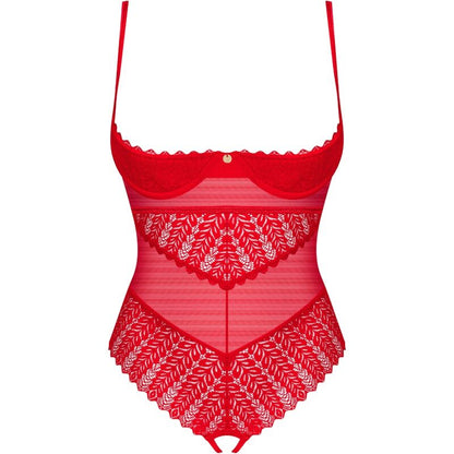 OBSESSIVE - INGRIDIA CROTCHLESS ROSSO XS/S