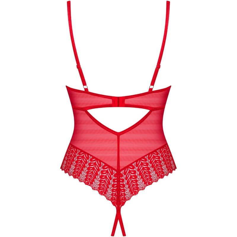 OBSESSIVE - INGRIDIA CROTCHLESS ROSSO XS/S