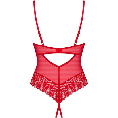 OBSESSIVE - INGRIDIA CROTCHLESS ROSSO XS/S