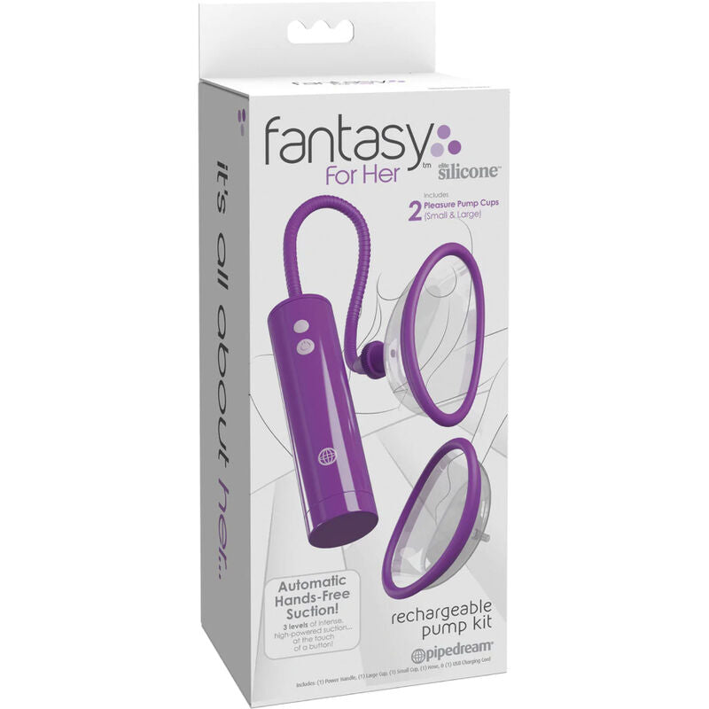 FANTASY FOR HER - KIT POMPA ASPIRA CLITORIDE RICARICABILE TAGLIA S/L