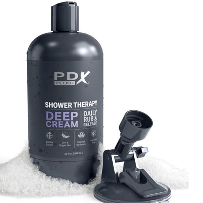 PDX PLUS - MASTURBATORE STROKER DESIGN DISCRETO IN BOTTIGLIA DI SHAMPOO CON CREMA PROFONDA