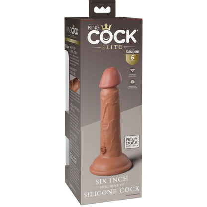 KING COCK - ELITE DILDO REALISTICO IN SILICONE 15.2 CM CARAMEL