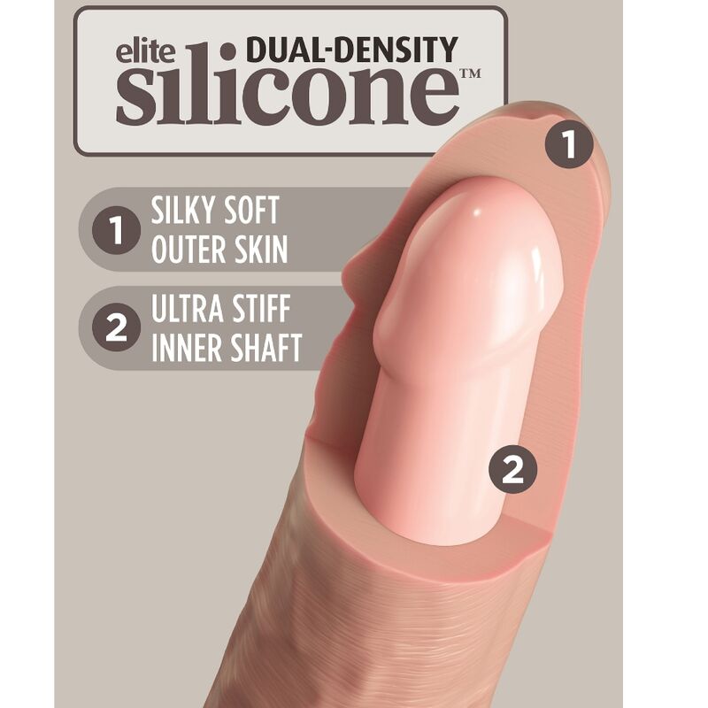 KING COCK - ELITE DILDO REALISTICO IN SILICONE 15.2 CM