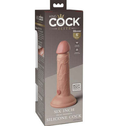 KING COCK - ELITE DILDO REALISTICO IN SILICONE 15.2 CM