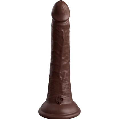 KING COCK - ELITE DILDO REALISTICO IN SILICONE 17.8 CM MARRONE