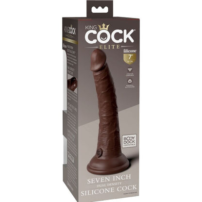 KING COCK - ELITE DILDO REALISTICO IN SILICONE 17.8 CM MARRONE