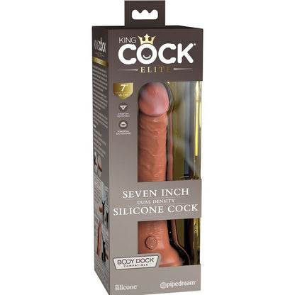 KING COCK - ELITE DILDO REALISTICO IN SILICONE 17.8 CM CARAMEL