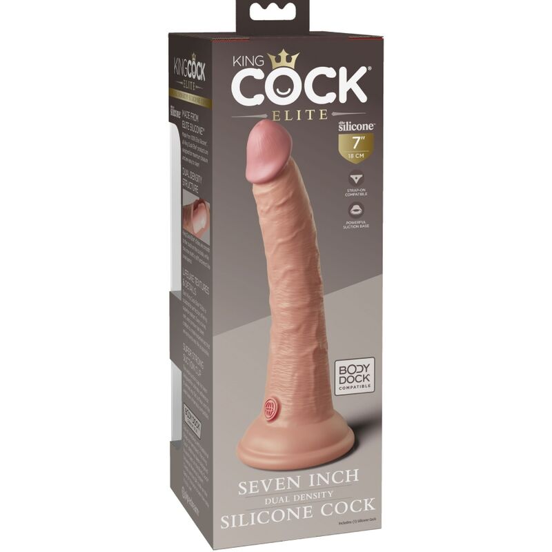 KING COCK - ELITE DILDO REALISTICO IN SILICONE 17.8 CM