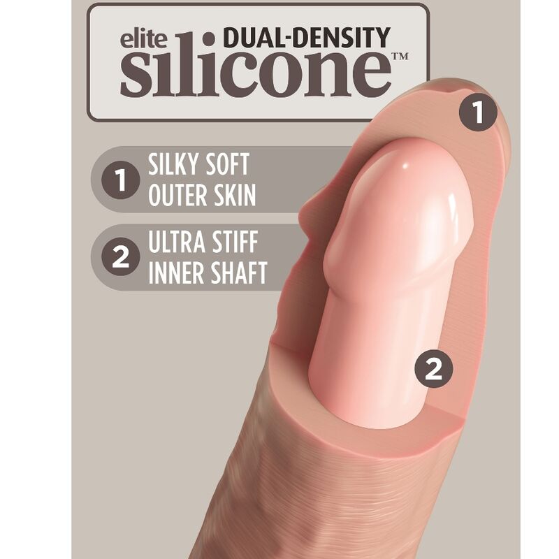 KING COCK - ELITE DILDO REALISTICO IN SILICONE 25.4 CM