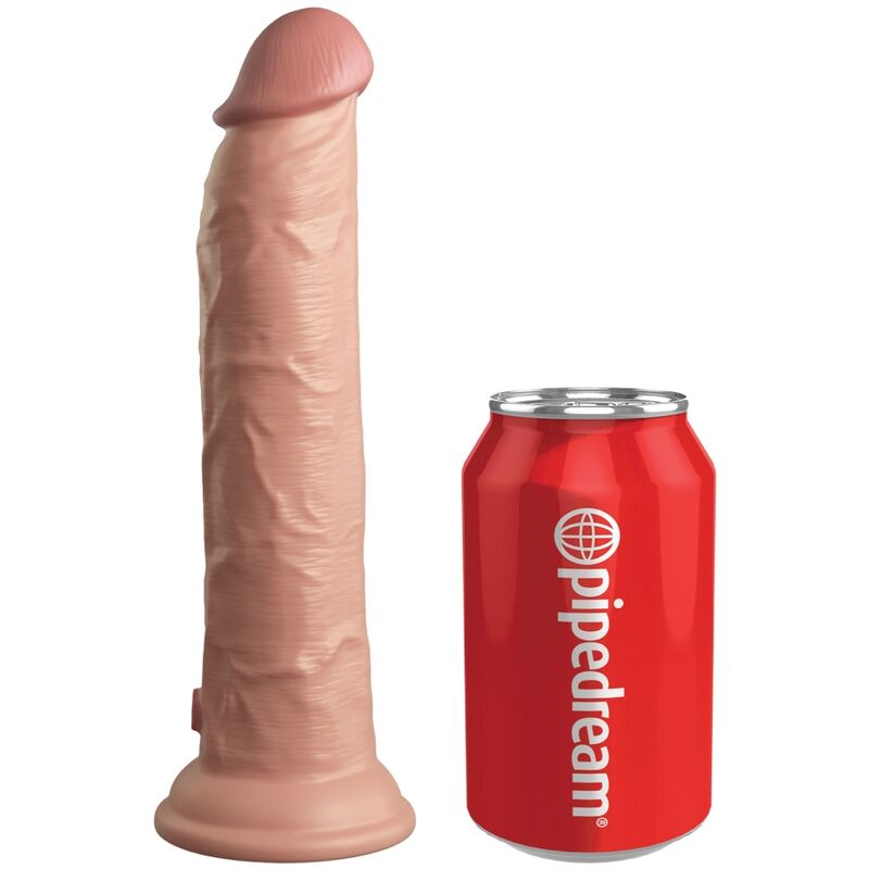 KING COCK - ELITE VIBRATORE DILDO REALISTICO E TELECOMANDO IN SILICONE 23 CM