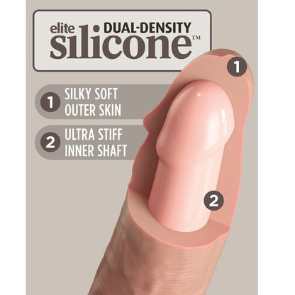 KING COCK - ELITE VIBRATORE DILDO REALISTICO E TELECOMANDO IN SILICONE 23 CM