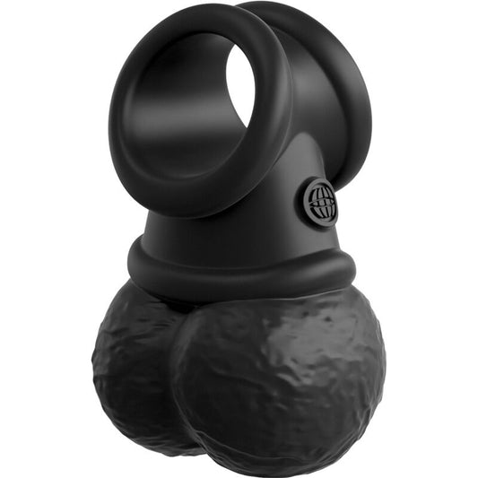 KING COCK - ELITE ANELLO CON TESTICOLO VIBRANTE IN SILICONE