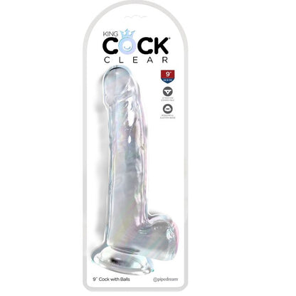 KING COCK - CLEAR DILDO CON TESTICOLI 20.3 CM TRASPARENTE