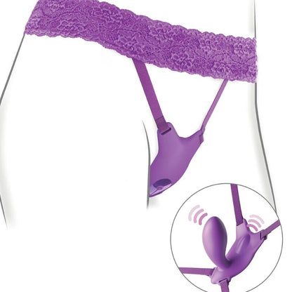 FANTASY FOR HER - PETTORINA G-SPOT BUTTERFLY CON VIBRATORE, RICARICABILE E TELECOMANDO VIOLA