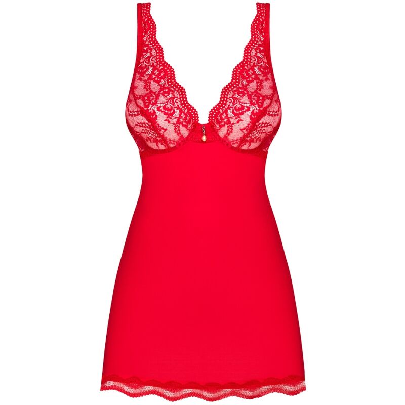 OBSESSIVE - LUVAE BABYDOLL & TANGA ROSSO S/M