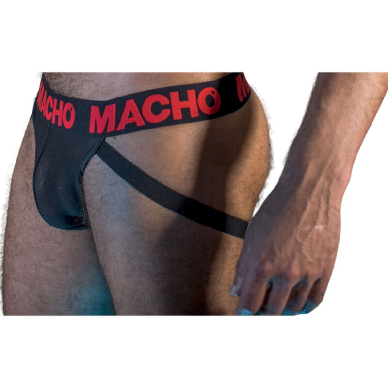 MACHO - MX26X2 JOCK NERO/ROSSO S