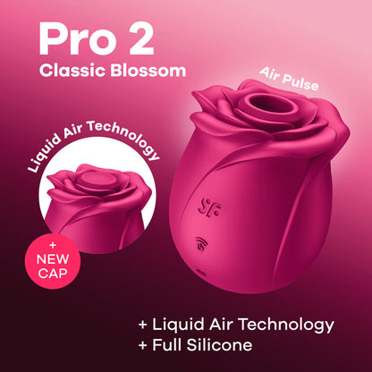 SATISFYER - AIR PULSE VIBRATORE PRO 2 CLASSIC BLOSSOM