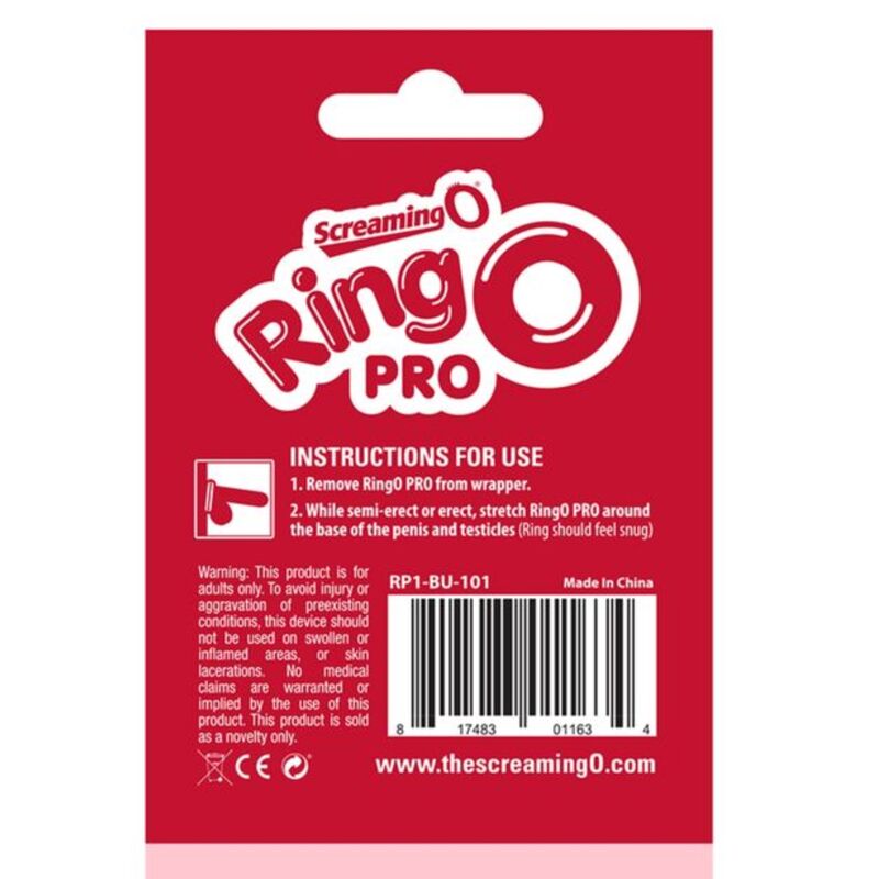 SCREAMING O - ANELLO RINGO PRO XL ROSSO