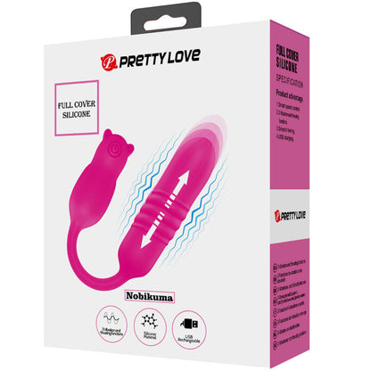 PRETTY LOVE - NOBIKUMA PROIETTORE VIBRANTE IN SILICONE ROSA