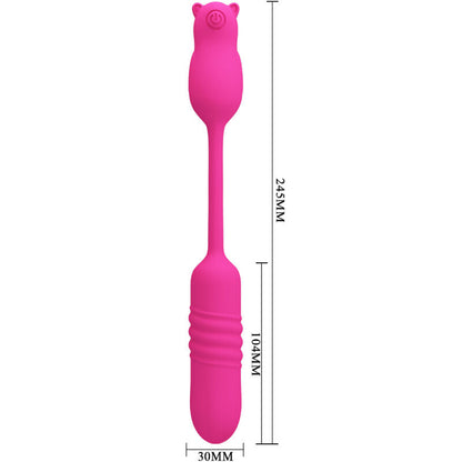 PRETTY LOVE - PROIETTORE VIBRANTE IN SILICONE ROSA