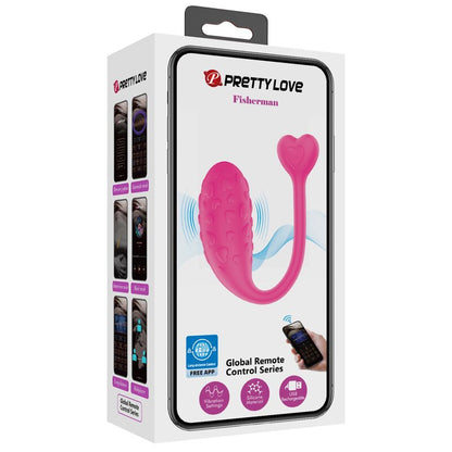 PRETTY LOVE - UOVO VIBRANTE PINK FISHER CONTROLLATO DA APP