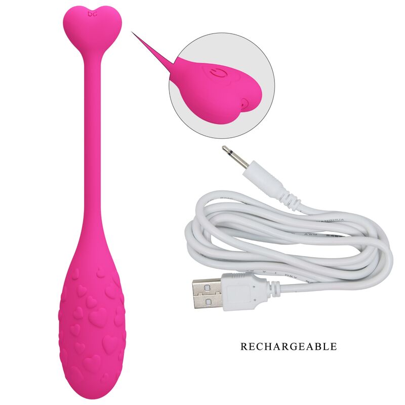 PRETTY LOVE - UOVO VIBRANTE PINK FISHER CONTROLLATO DA APP