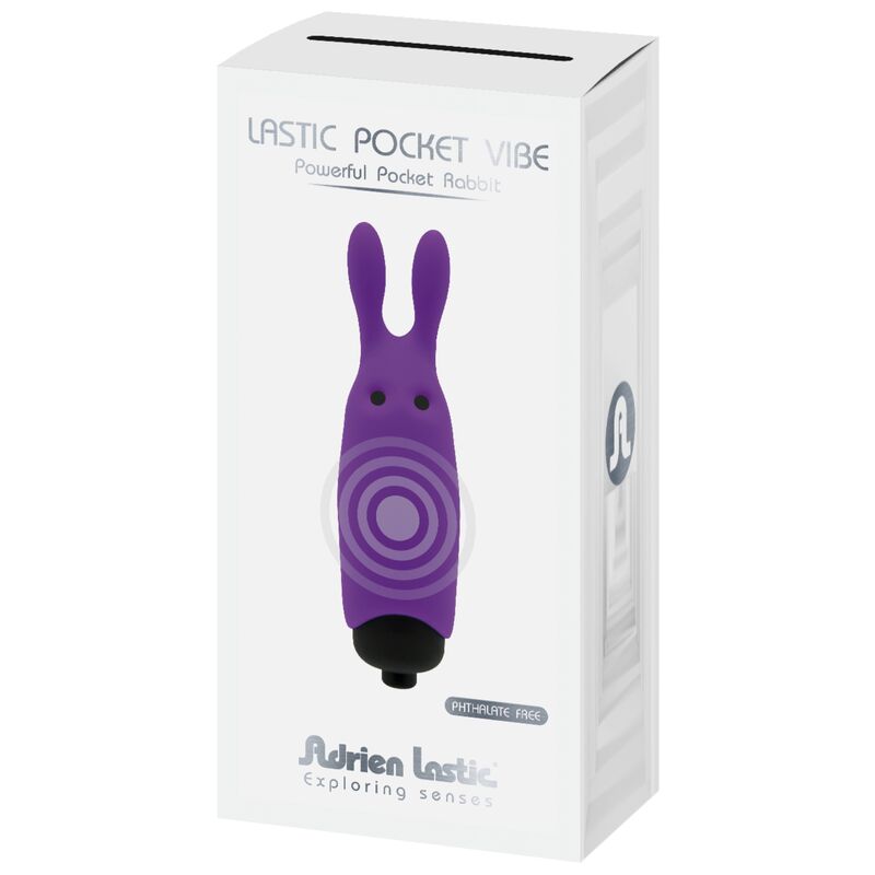 ADRIEN LASTIC - VIBRATORE CONIGLIO VIOLA TASCABILE LASTIC