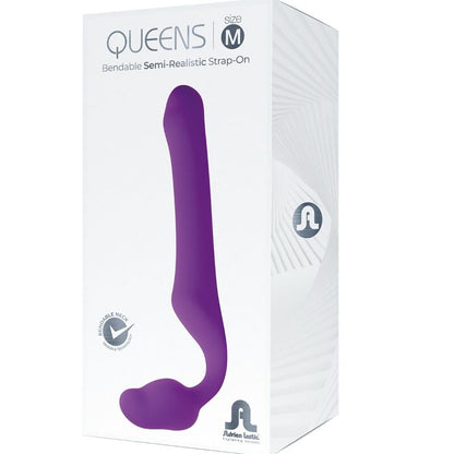 ADRIEN LASTIC - QUEENS STRAP-ON FLESSIBILE VIOLA TAGLIA M