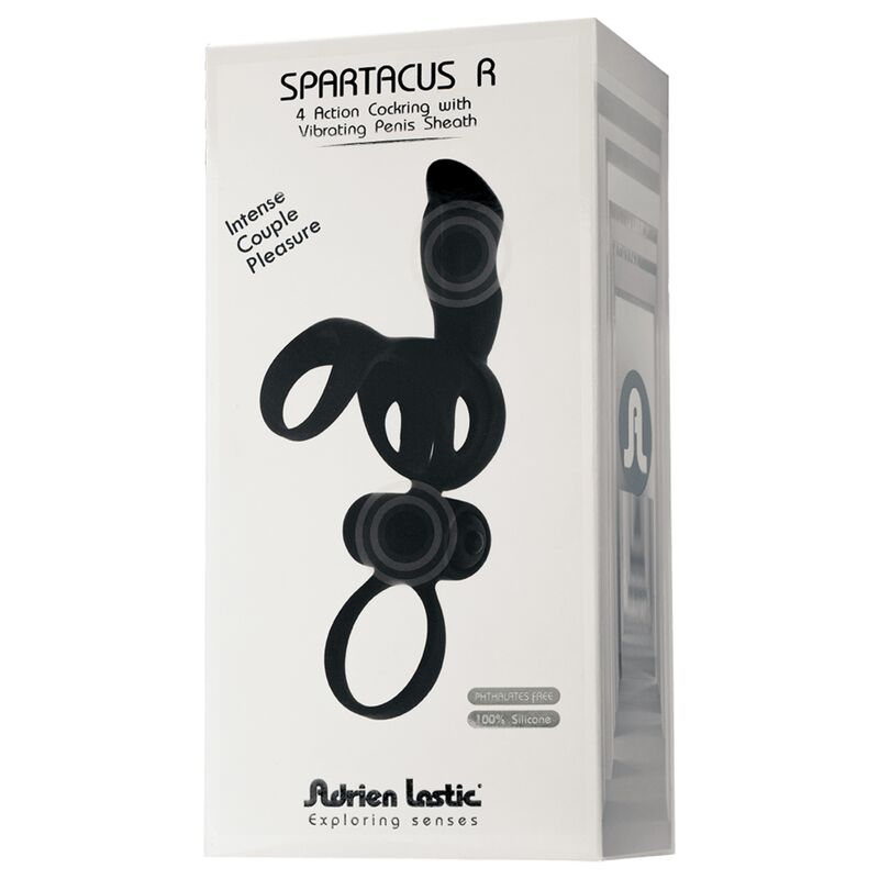 ADRIEN LASTIC - ANELLO SPARTACUS E GUAINA PER PENE CON VIBRATORE