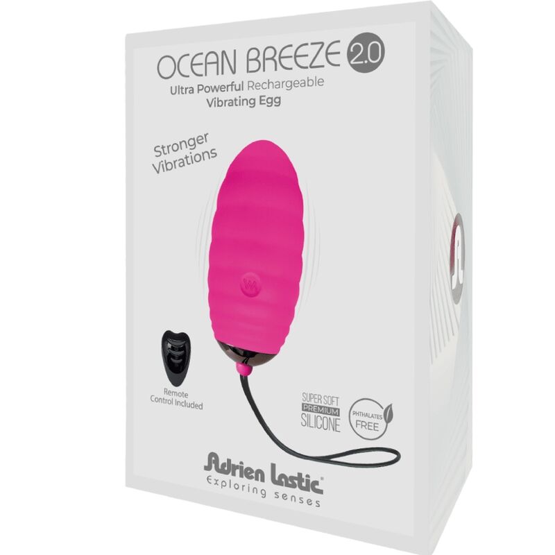 ADRIEN LASTIC - OCEAN BREEZE 2.0 UOVO VIBRANTE RICARICABILE TELECOMANDO ROSA