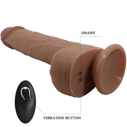 PRETTY LOVE - VIBRATORE DILDO REALISTICO TOMMY 22.5 CM