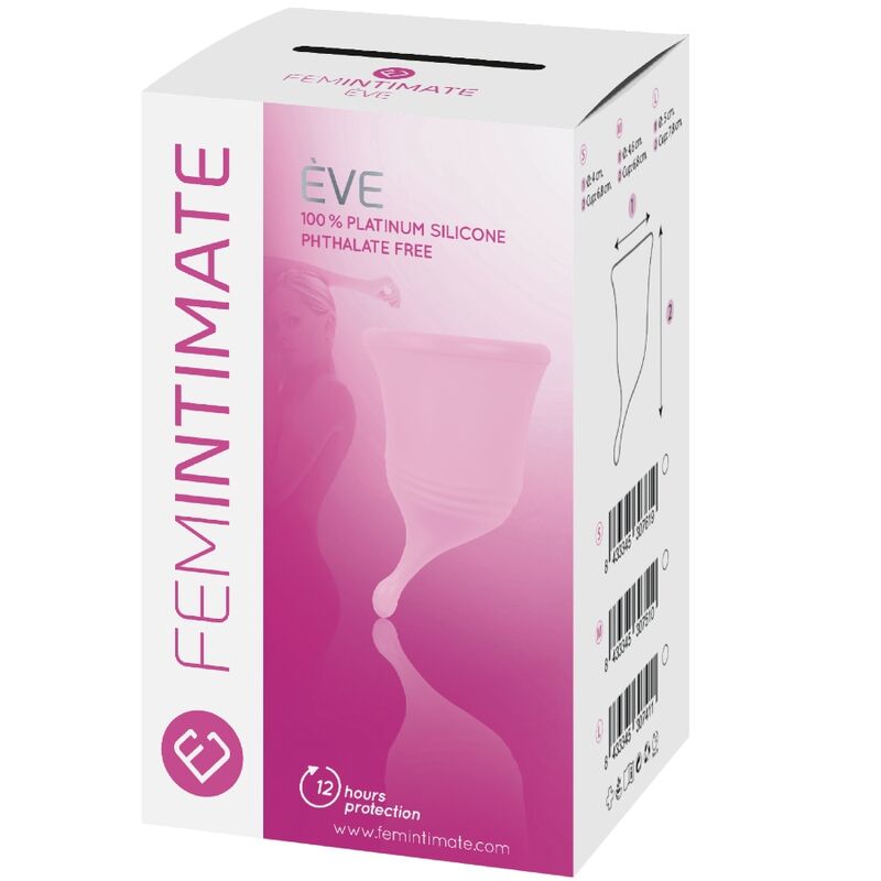 FEMINTIMATE - EVE NUOVA COPPE MESTRUALI IN SILICONE - TAGLIA S