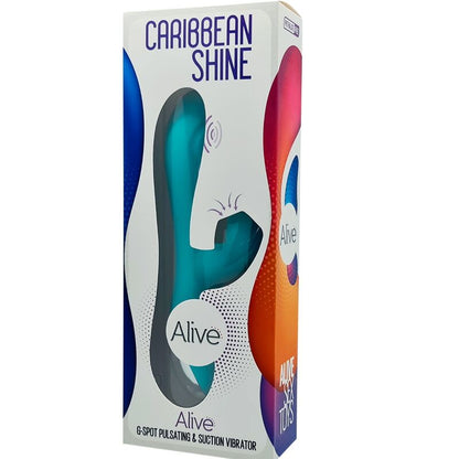 ALIVE - VIBRATORE SHINE CARIBBEAN E VENTOSA BLU