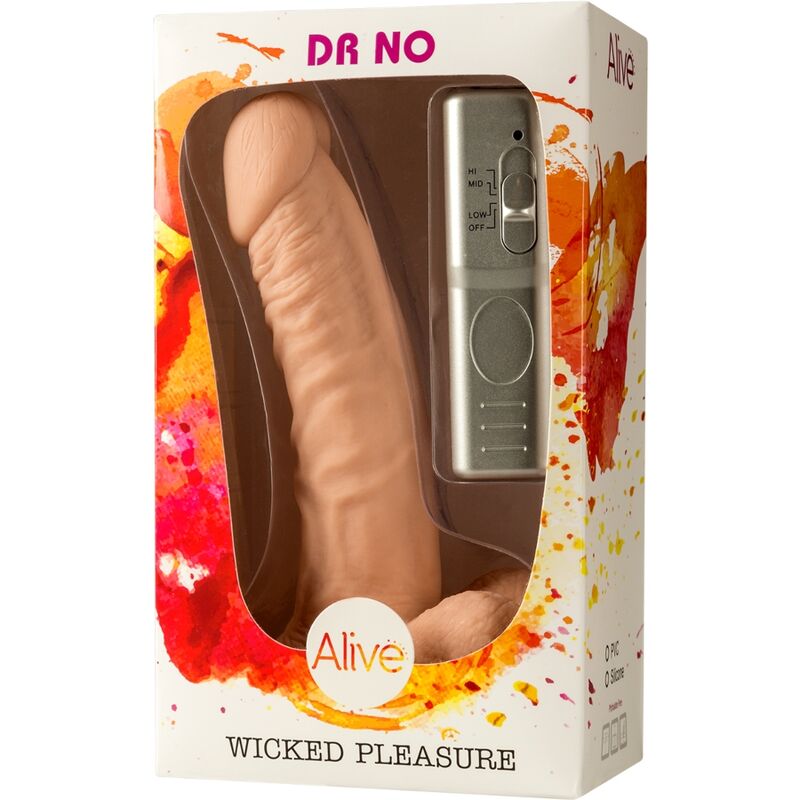 ALIVE  DR. NESSUN VIBRATORE DEL PENE REALISTICO 18 CM