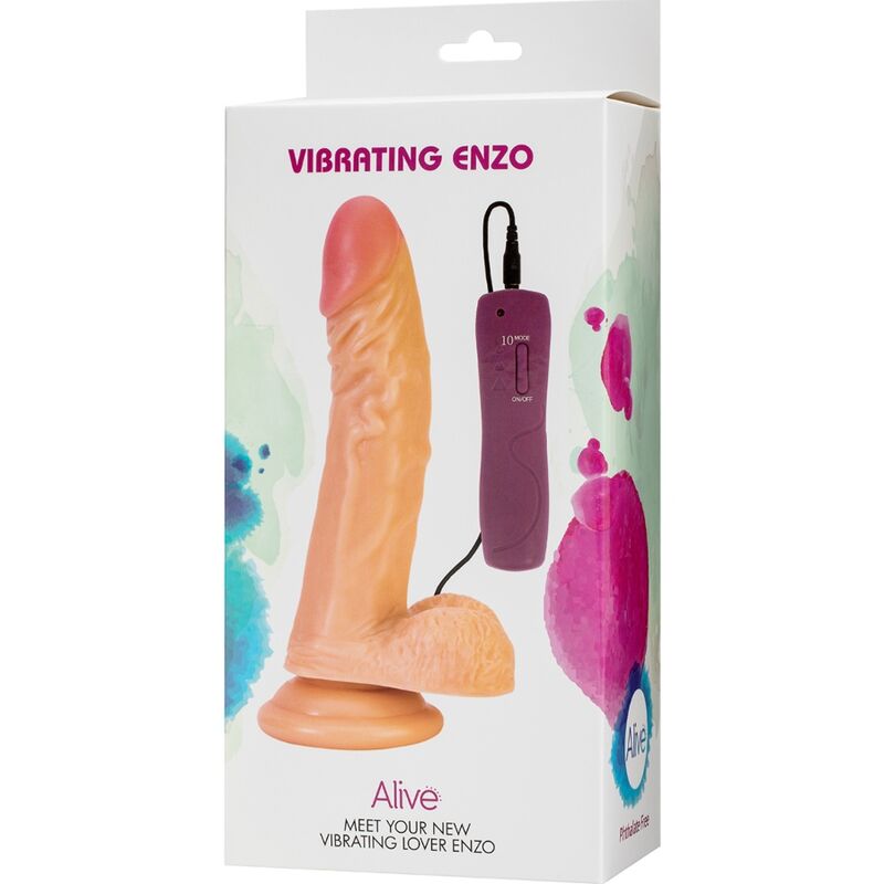 ALIVE - VIBRATORE PENE REALISTICO ENZO 21 CM