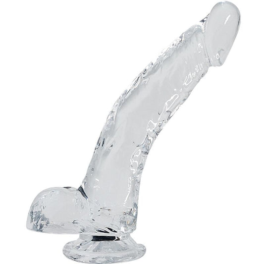 ALIVE - PENE REALISTICO STALLONE TRASPARENTE 22 CM