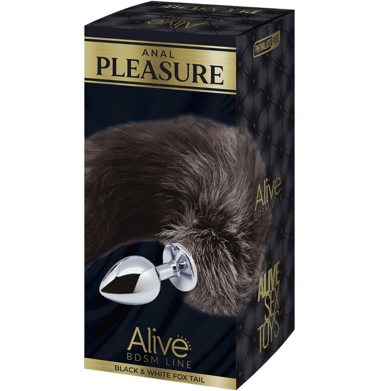 ALIVE - PLUG PIACERE ANALE IN METALLO FOX TAIL TAGLIA M