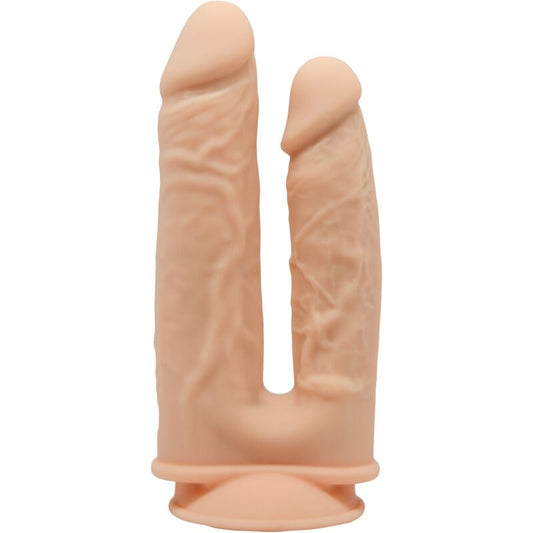 SILEXD - MODELLO 1 VIBRATORE PENE REALISTICO A DOPPIA PENETRAZIONE SILICONE PREMIUM SILEXPAN 17.5 / 19.5 CM