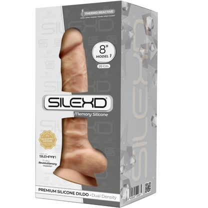 SILEXD - MODELLO 1 PENE REALISTICO PREMIUM SILEXPAN SILICONE 20 CM