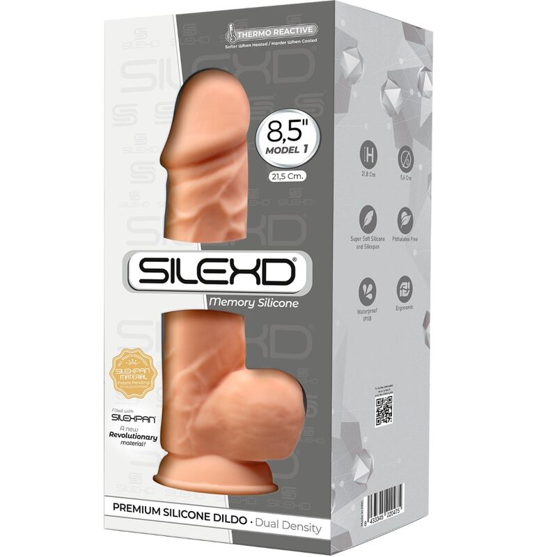 SILEXD - MODELLO 1 PENE REALISTICO PREMIUM SILEXPAN SILICONE 21.5 CM