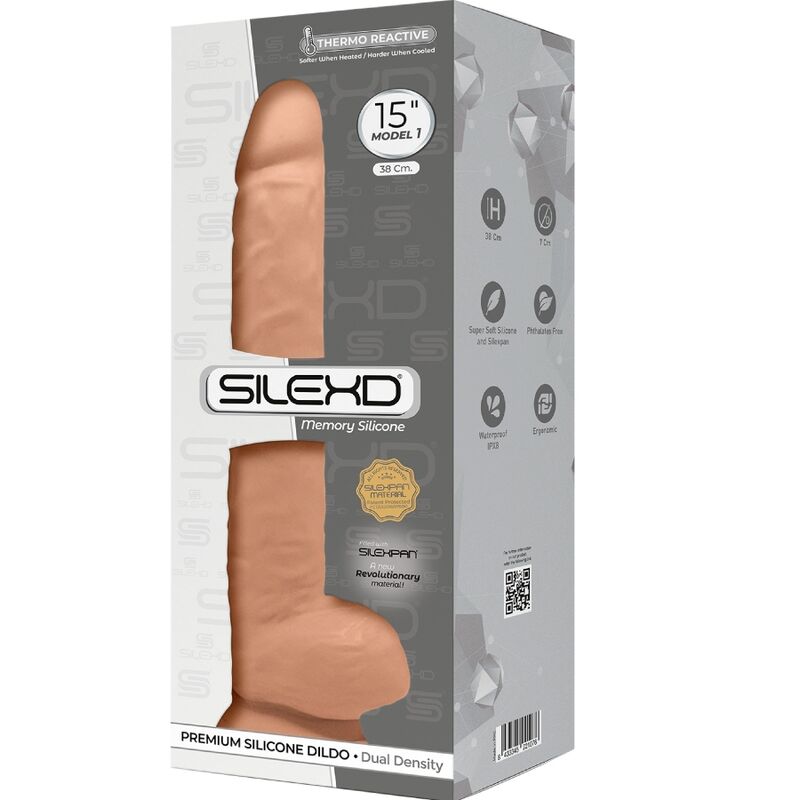 SILEXD - MODELLO 1 PENE REALISTICO PREMIUM SILEXPAN SILICONE 38 CM